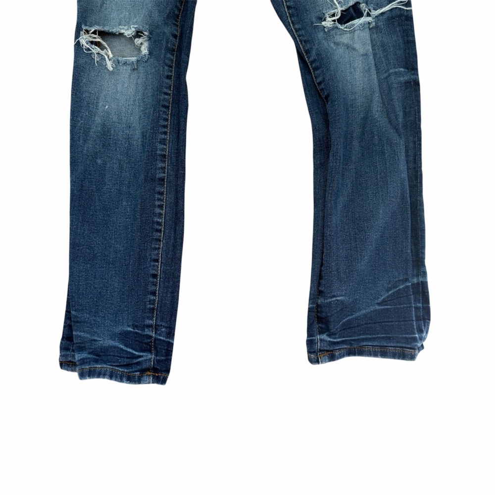 AERO Distressed Skinny Jeans 30x30 Medium Wash Stretch Ripped Denim - Picture 3 of 12